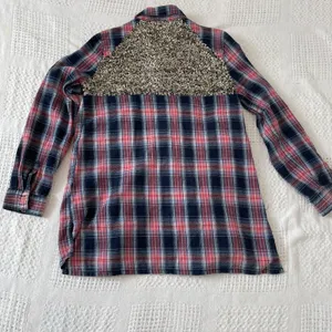 Free People Little Bit of Sugar plaid flannel sequin mesh panels TLS2 3585 thumbnail 7