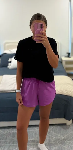 Athleta Vibrant Purple Shorts Size Medium thumbnail 1