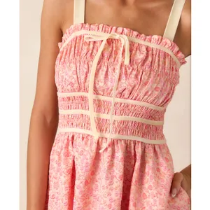 Entro Always A Romantic Coral Floral Jacquard Midi Dress Pockets Size Large‎ thumbnail 3