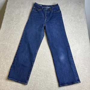 Women's Levi's 26x27 Premium Wide Leg Big E Button Fly‎ Jeans thumbnail 3