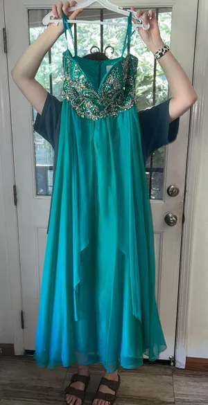 Beaded A Line Formal/prom Strapless Dress thumbnail 3