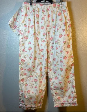 Appleseed’s Floral Print PJ set SZ:M thumbnail 2