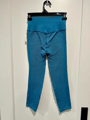 NWT FP Movement Free Throw Ribbed Leggings Blue S Flaw thumbnail 3