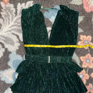 Metallic Tiered Dress size medium Green thumbnail 6