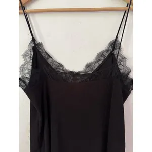 H&M Black Lace Trim Cami Tank Top Size Small Y2K Forest Fairy Whimsygoth thumbnail 4
