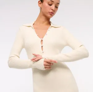 Abercrombie Cream Sweater Dress thumbnail 2