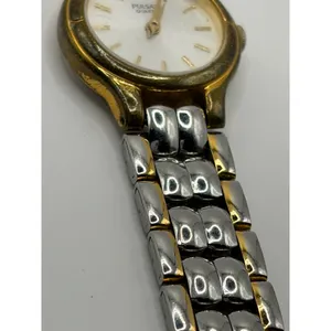 Pulsar V810 0760‎ Quartz Movement Japan Base Metal Stainless Steel Back Watch thumbnail 8