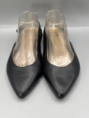Lifestride with Soft System Percy Slingback Flats Womens Black 10 Pointed Toe thumbnail 3