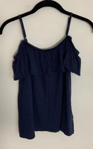 Lilly Pulitzer‎ Navy Cold Shoulder top size xxs thumbnail 1