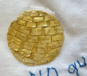 Notre Dame gold and white disco ball embroidered tank top thumbnail 10