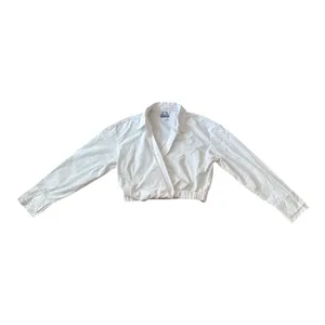 Future Collective Kahlana Barfield Brown White Cropped Button Up Shirt Size L thumbnail 2