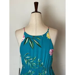Tart Collections Lena Dress Women XS‎ Blue Floral Print Tie Waist Mini Boho thumbnail 9