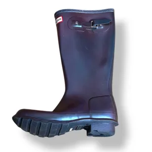 Hunter Original Tall Gloss Rain Boots Purple Iridescent Waterproof Wellies 5 thumbnail 2