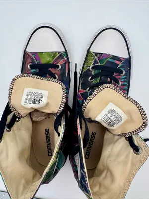 Converse Chuck Taylor High Top Tropical Floral Palm Sneakers Mens 8 Womens 10 thumbnail 10