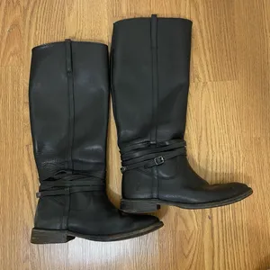 FRYE Leather Black Knee high Riding Western country boots US 7 -77754 4003 thumbnail 9