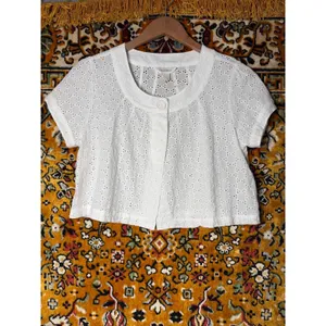 NWT Deadstock Limited Too Baby Doll White Eyelet Lace Crop Top sz 20 thumbnail 4