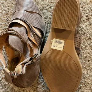 Charlotte Russe Taupe Strappy Ankle Booties thumbnail 5