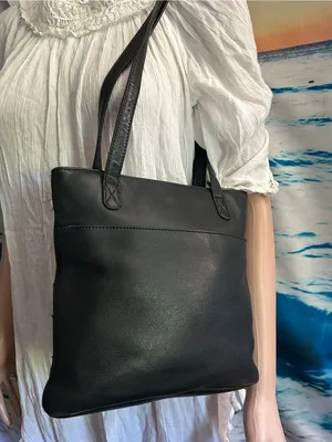 Stone Mountain Women’s Classic Black Tote Shoulder Crossbody Bag thumbnail 5