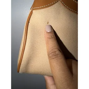 Vintage Fossil Canvas Purse Handbag Woven Handle Baguette Womens Y2K P thumbnail 11