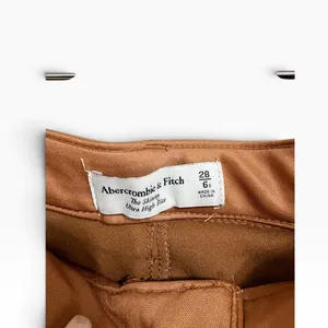 Abercrombie & Fitch The skinny ultra high rise Brown Faux Leather Pants 6S thumbnail 4