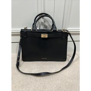 Michael Kors Tatiana Convertible Satchel Crossbody‎ Handbag Black Leather thumbnail 2