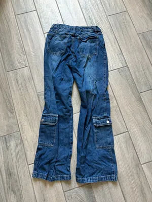 Cider Dark Blue Cargo Jeans thumbnail 4