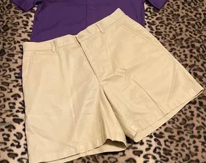 LAUREN RALPH LAUREN Shorts Women’s Size 12 Khaki Shorts Khakis Chinos Preppy thumbnail 1