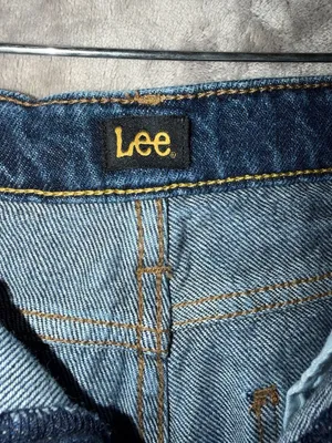 Lee High Rise Wide Leg Distressed Denim Jeans Blue thumbnail 9