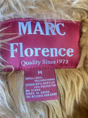 Marc‎ Florence Vintage Y2K Penny Lane Vegan Leather Faux Fur Coat Jacket Medium thumbnail 2