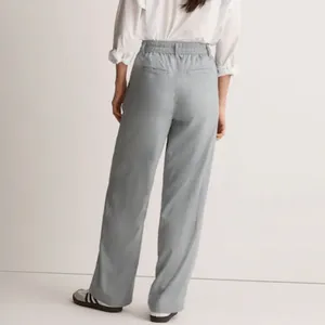 Madewell The Petite Neale Straight Leg‎ Pants Drapeweave Overcast Blue 4 Petite thumbnail 2