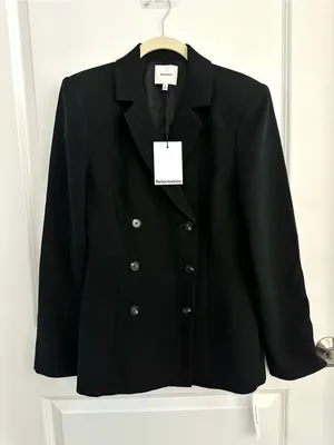 Reformation Caden Blazer NWT Size Medium thumbnail 5