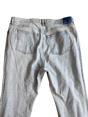 ABERCROMBIE & FITCH Curve Love Light Distressed High Rise 90s Relaxed Jean Sz 20 thumbnail 2