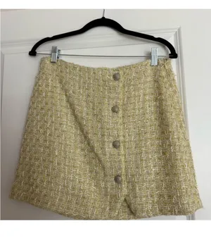 House of Harlow 1960 Yellow Tweed Skirt Set thumbnail 2