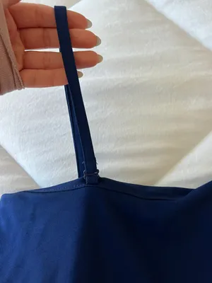 Banana Republic Royal Blue One Shoulder Tank thumbnail 4