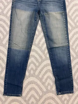 KANCAN High Rise Non-Distressed Skinny Fit Blue Denim Jeans 27 thumbnail 3