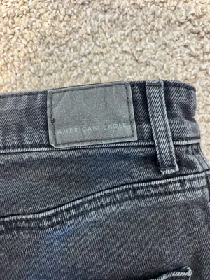 American Eagle black jean shorts size 2 thumbnail 3