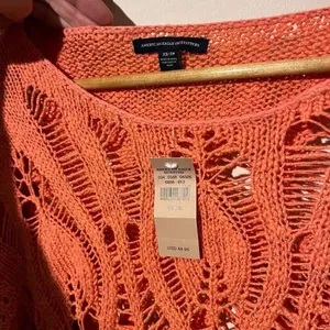 American Eagle Outfitters Coral Open-Knit Sweater NWT XS Coastal Cowgirl Beach B thumbnail 4