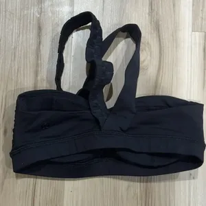 Lululemon Black Asymmetrical Bra Women’s 2 thumbnail 2