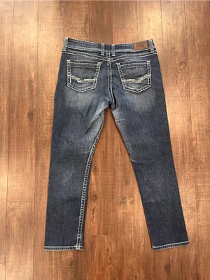 Buckle BKE Jeans Women's Blue Denim Harper Skinny Pants Size 33 33x30 Dark Wash thumbnail 5