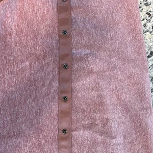 Lululemon Vinyasa heathered auburn convertible snap layering scarf or shawl thumbnail 9