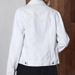 NWT Women’s White Jean Jacket Embellished Western Trucker‎ - Small thumbnail 3