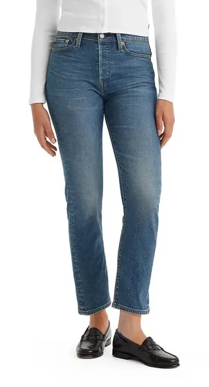 Levi’s Wedgie Straight Leg Denim Jeans thumbnail 1