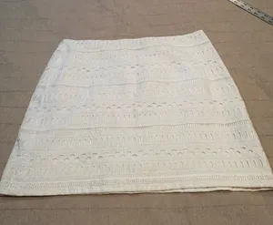 White Crochet Mini Skirt - Women thumbnail 1