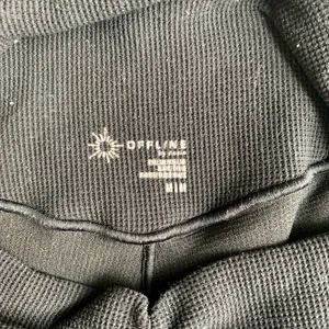 Aerie OFFLINE Waffle Leggings by Real Me High-Waisted Ruched Flare thumbnail 5