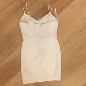 Zara Textured White Bridal Mini Dress M S thumbnail 4