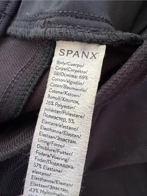 Spanx Tummy Control Jean-ish Cotton Twill Leggings Black Size S thumbnail 10