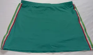 TCEC Skort Womens Large Teal Rainbow Side‎ Stripe Athletic Golf Tennis NWT thumbnail 1