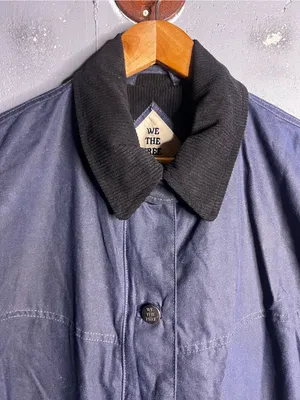 Free People Cori Waxed Cotton Jacket in Blue. Size Small. NWOT thumbnail 5