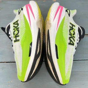 Hoka Mach X 3 Womens Running Shoes Lime Green White Pink 1168721 WNL US 8B thumbnail 9