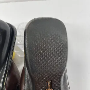 Earth Shoe Berkshire Brown Leather Woven Slides Sandals Women’s 8 Gelron 2000 thumbnail 10